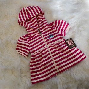❤️NWT❤️ JUICY COUTURE striped zip hoodie ~ 4